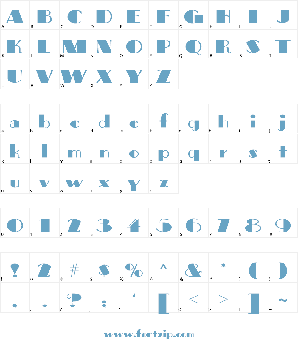 Big Apple Font Character